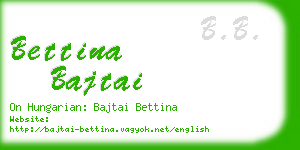 bettina bajtai business card